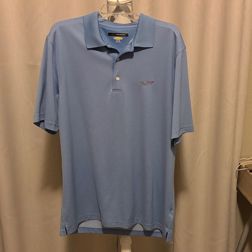 Greg Norman Collection Sky Blue Polo Shirt